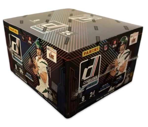 2024 NEW SEALED DONRUSS RETAIL BOX FOOTBALL CARDS 24 PACKS DOWNTOWN HUNT IN HAND - Image 4