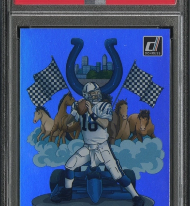 2021 Panini Donruss Downtown Peyton Manning #DT-18 Downtown! PSA 9