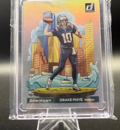 2024 Donruss #13 Drake Maye RC Rookie Downtown! CASE-HIT SSP - Patriots