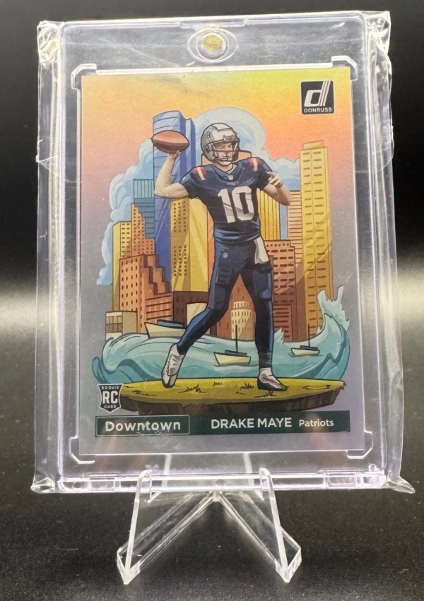2024 Donruss #13 Drake Maye RC Rookie Downtown! CASE-HIT SSP - Patriots