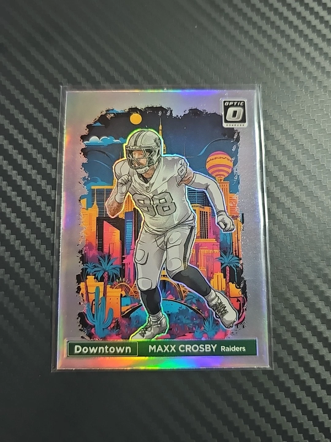 2024 Panini Donruss Optic Downtown! Maxx Crosby #23 Raiders NFL
