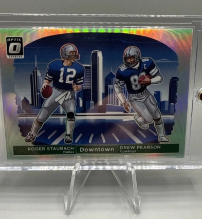 2024 Panini Donruss Optic Downtown Duos Roger Staubach And Drew Pearson Cowboys