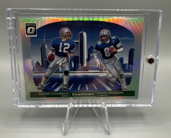 2024 Panini Donruss Optic Downtown Duos Roger Staubach And Drew Pearson Cowboys