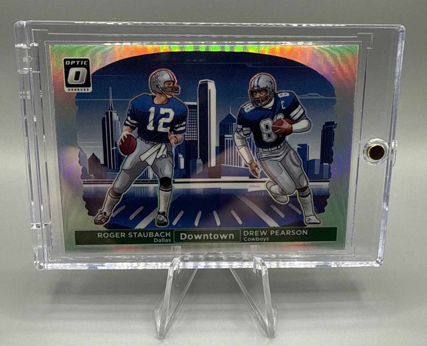 2024 Panini Donruss Optic Downtown Duos Roger Staubach And Drew Pearson Cowboys