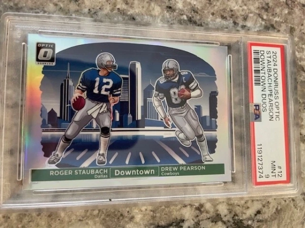2024 Panini Donruss Optic - Downtown Duos Roger Staubach, Drew Pearson #12