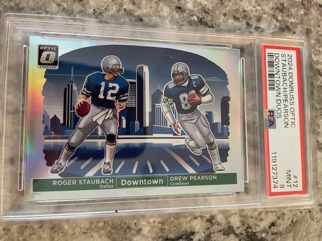 2024 Panini Donruss Optic - Downtown Duos Roger Staubach, Drew Pearson #12