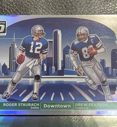 Roger Staubach & Drew Pearson Dual Downtown 2024 Donruss Optic