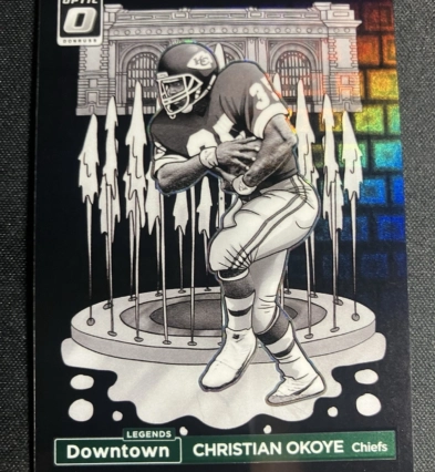 2024 Donruss Optic - Downtown Black Pandora Legends Christian Okoye 13/25 Chiefs