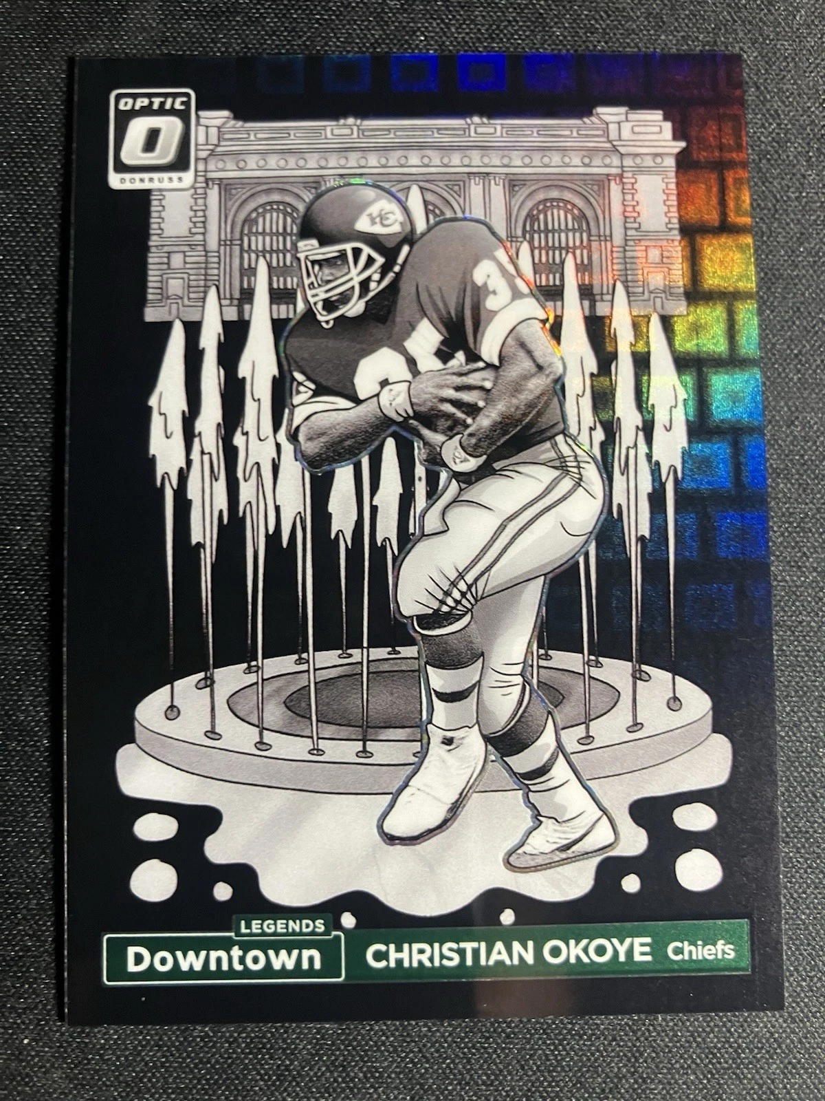 2024 Donruss Optic - Downtown Black Pandora Legends Christian Okoye 13/25 Chiefs
