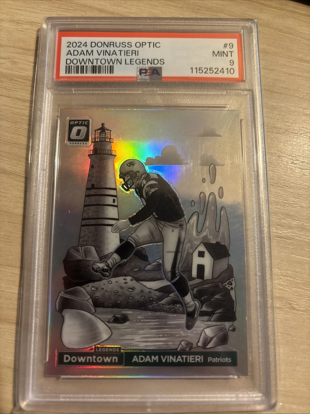 2024 Panini Donruss Optic Downtown Legends Adam Vinatieri PSA 9