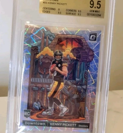 2022 Donruss Optic Kenny Pickett Downtown RC BGS 9.5 GEM MINT SP Case Hit