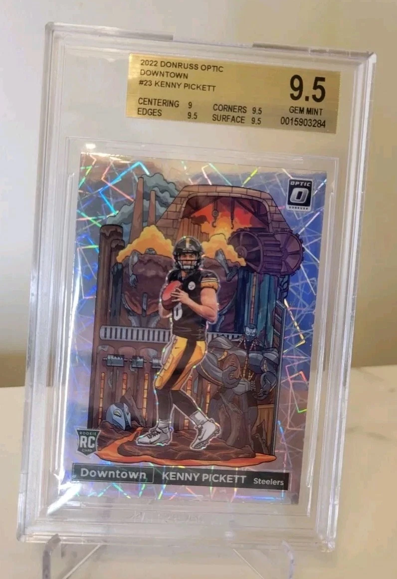2022 Donruss Optic Kenny Pickett Downtown RC BGS 9.5 GEM MINT SP Case Hit