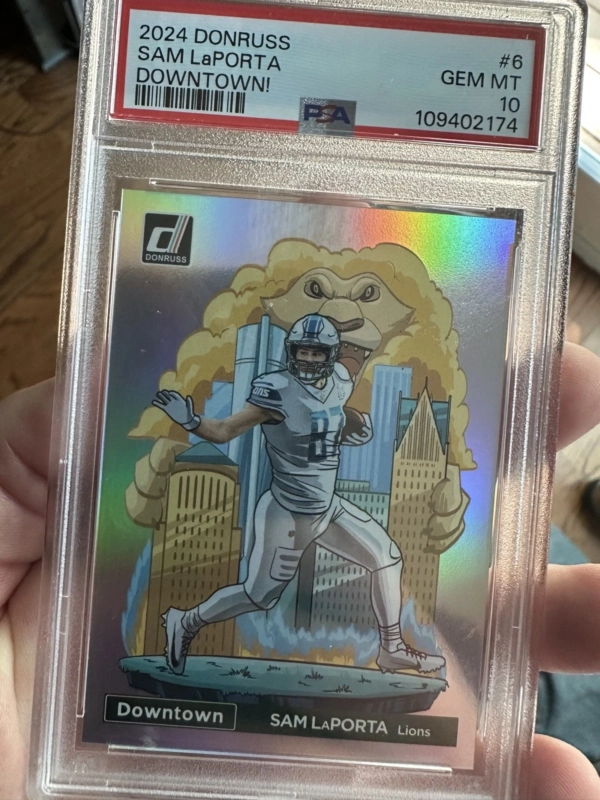 2024 Panini Donruss Optic Downtown Sam LaPorta #6 PSA 10 SSP