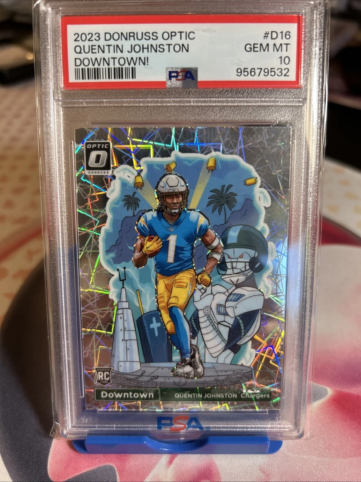 2023 Panini Donruss Optic - Downtown Quentin Johnston #D-16 (RC)