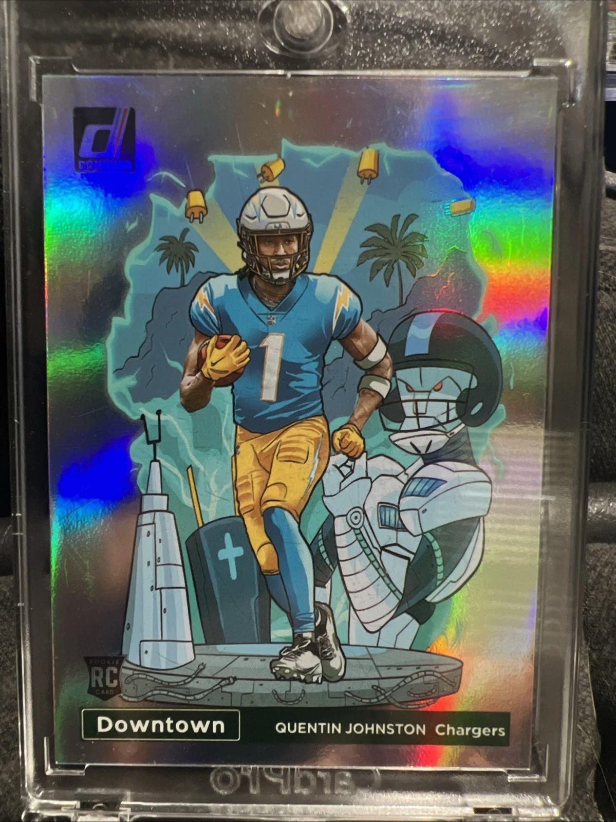 2023 Panini Donruss Optic Downtown Quentin Johnston #D-16 (RC)
