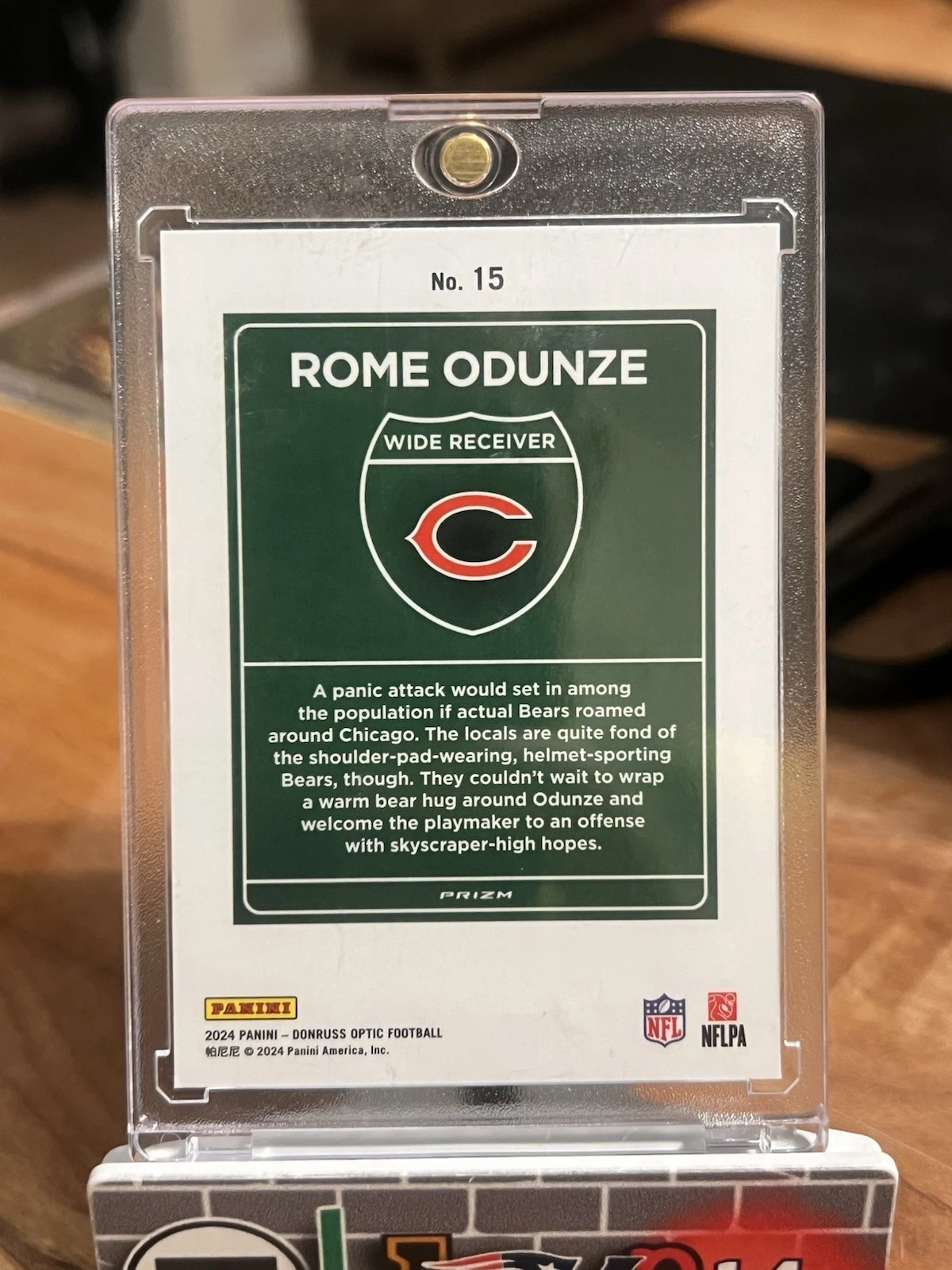 2024 Panini Donruss Optic - Downtown! Rome Odunze #15 (RC) - Image 2