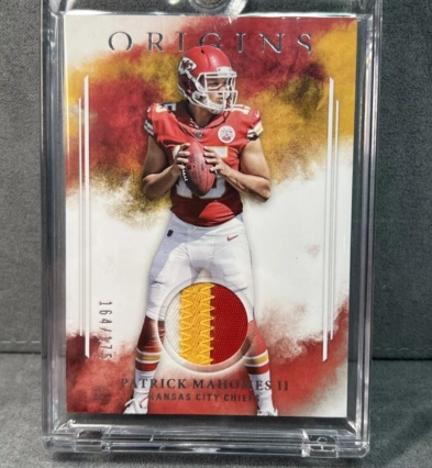 2017 Origins Patrick Mahomes RC Patch 164/175 Player Worn Material #RP-PM