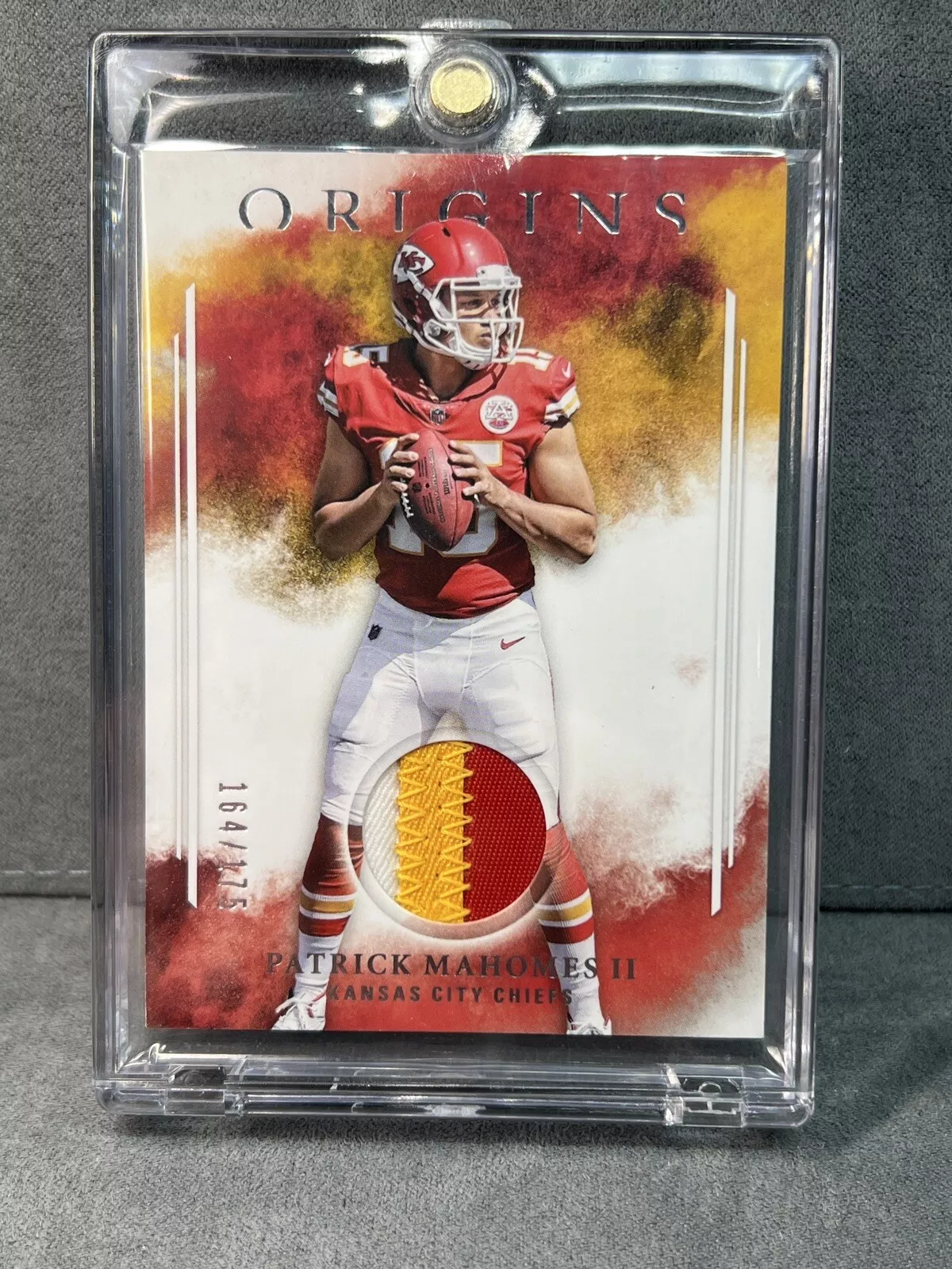 2017 Origins Patrick Mahomes RC Patch 164/175 Player Worn Material #RP-PM