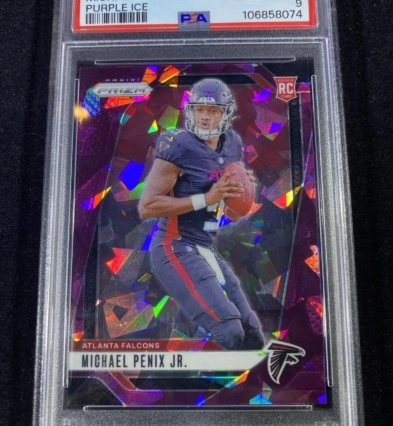 2024 Panini Prizm - Rookies Michael Penix Jr. #378 Purple Ice Prizm /225 (RC) J johnspad50 (75)