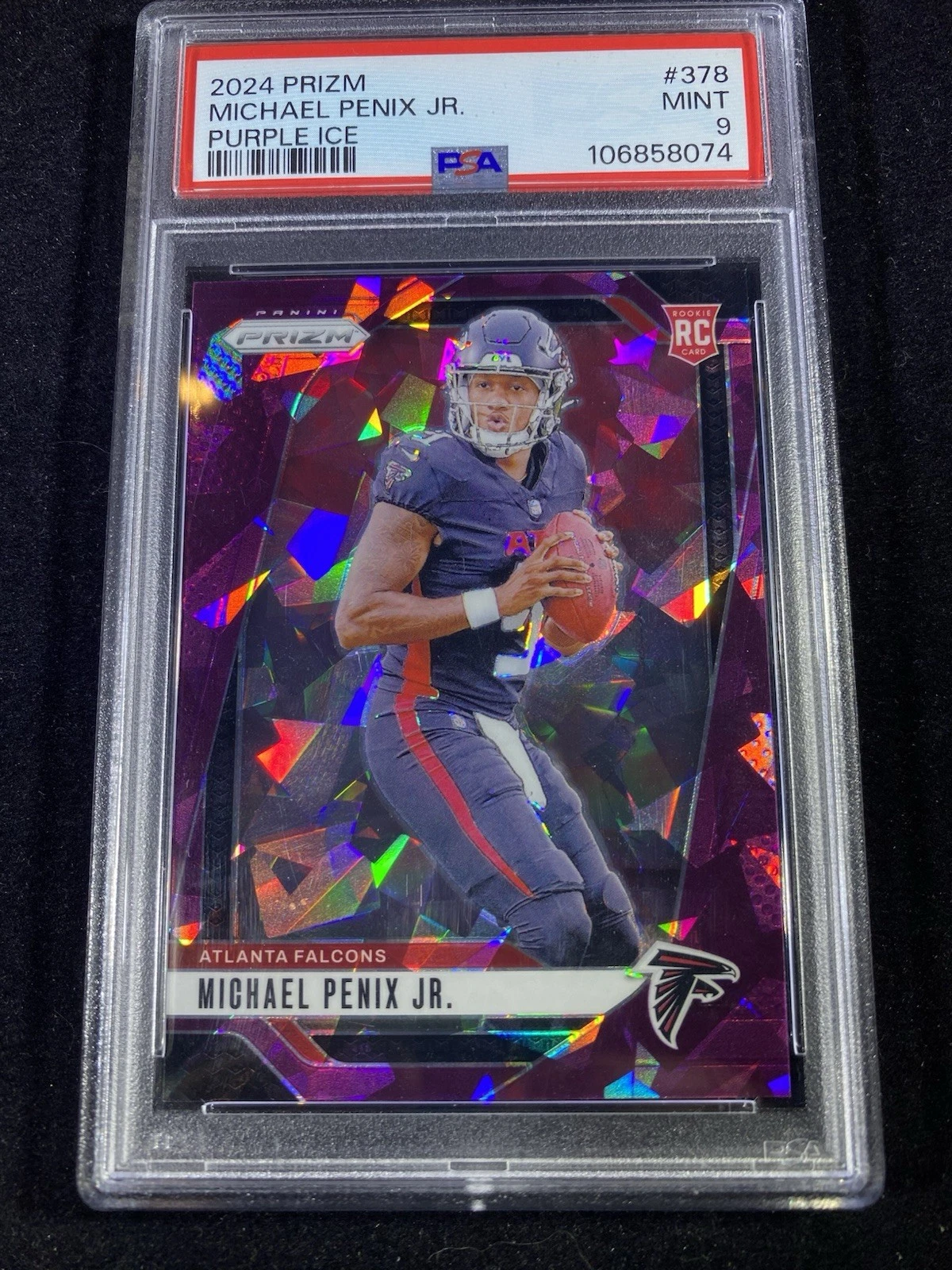 2024 Panini Prizm - Rookies Michael Penix Jr. #378 Purple Ice Prizm /225 (RC) J johnspad50 (75)