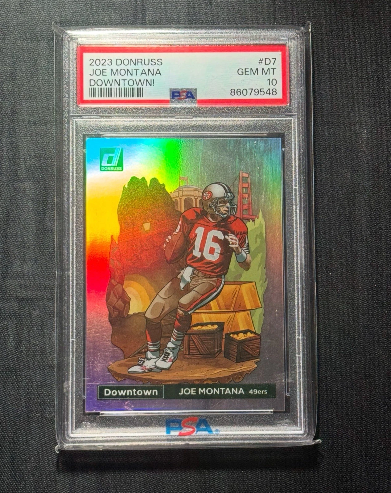 2023 Panini Donruss Downtown Joe Montana PSA 10