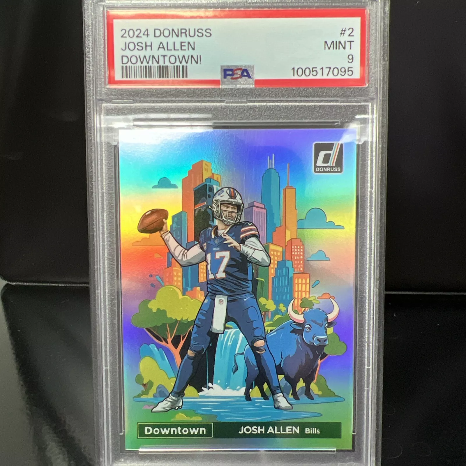 2024 Panini Donruss Josh Allen Downtown #2 SSP/Case Hit Buffalo Bills - Regular