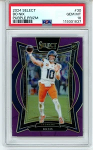 2024 Select - BO NIX ROOKIE - Purple Prizm /75 - PSA 10
