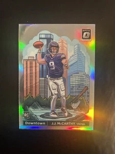 2024 Panini Donruss Optic JJ McCarthy Downtown! RC Rookie SSP #11 Vikings