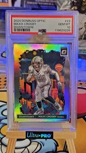 2024 Donruss Optic Downtown! Maxx Crosby Raiders SSP PSA 10 GEM MINT #23
