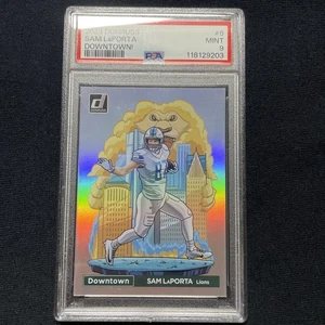 2024 Panini Donruss Optic Downtown! Sam LaPorta #6 PSA 9 Detroit Lions