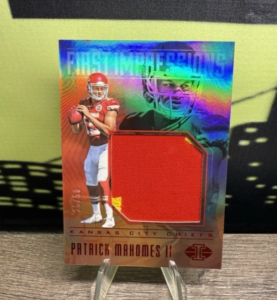 2017 Illusions First Impressions Patrick Mahomes ROOKIE RC RED USED PATCH /50