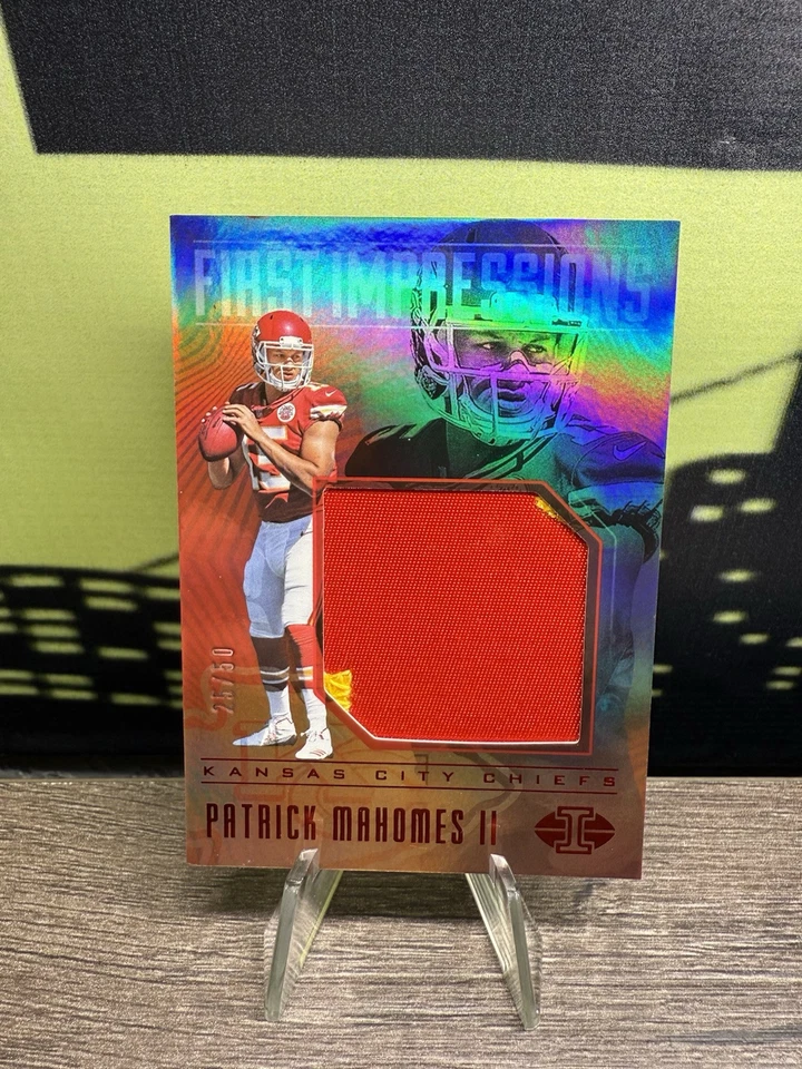 2017 Illusions First Impressions Patrick Mahomes ROOKIE RC RED USED PATCH /50