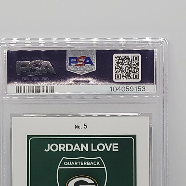 JORDAN LOVE 2024 DONRUSS DOWNTOWN! STANDARD SIZE PSA 9 Green Bay Packers - Image 4