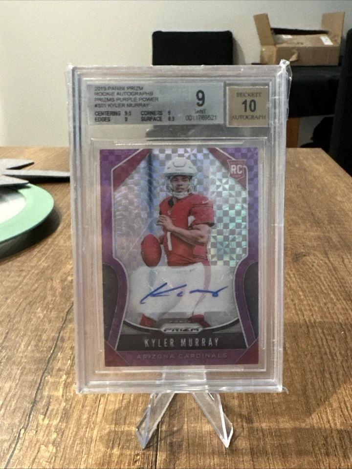 Kyler Murray Prizm Purple Power Auto 49/49 Beckett 9 Auto 10