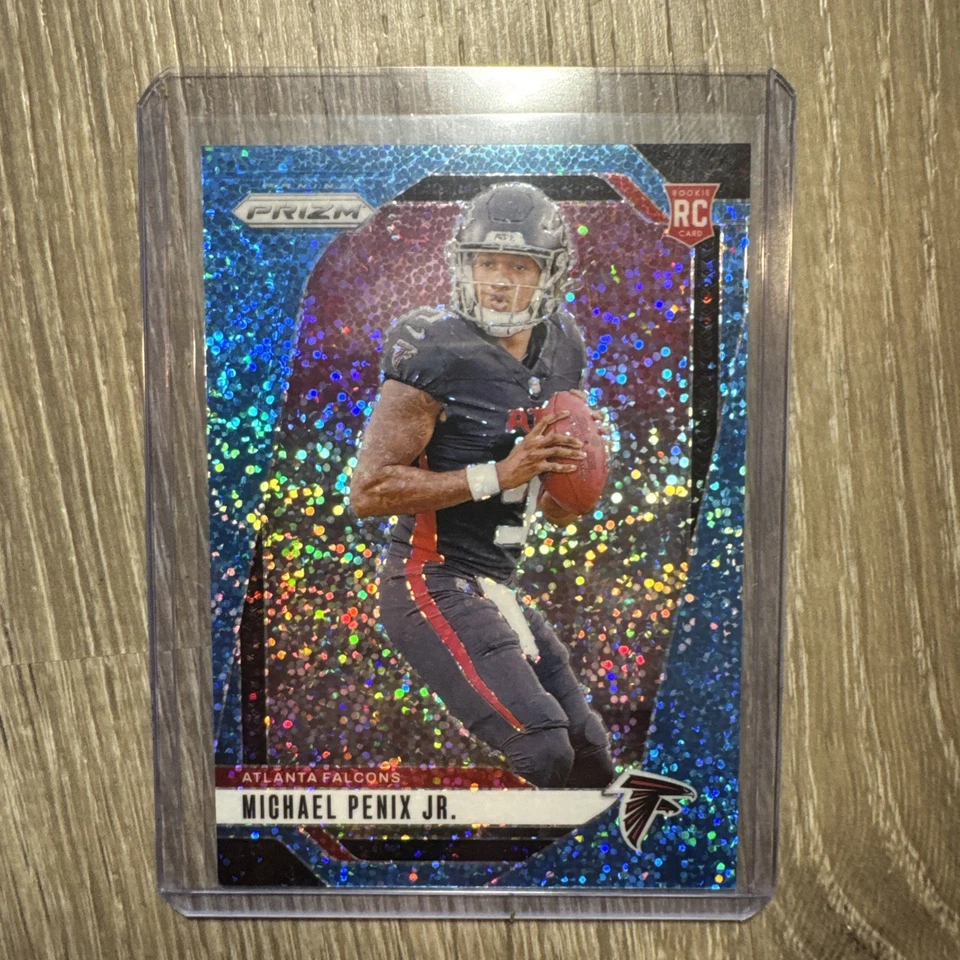 2024 Panini Prizm - Michael Penix Jr. FALCONS #378 Rookie Blue Sparkle Prizm /96