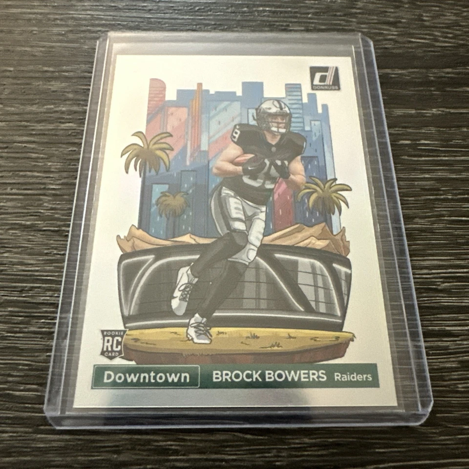 2024 Panini Donruss - Downtown! Brock Bowers #17 (RC) - Image 3