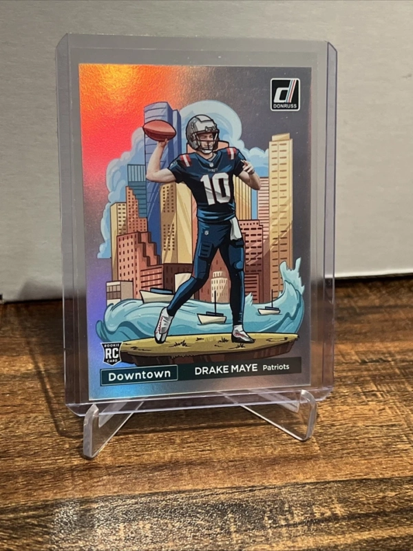 2024 Panini Donruss - Downtown! Drake Maye #13 (RC) - Image 5
