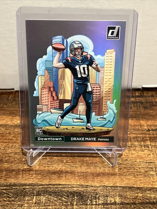 2024 Panini Donruss - Downtown! Drake Maye #13 (RC) - Image 4