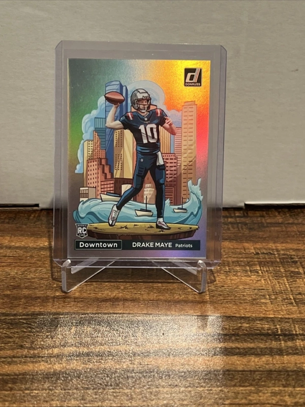 2024 Panini Donruss - Downtown! Drake Maye #13 (RC) - Image 3