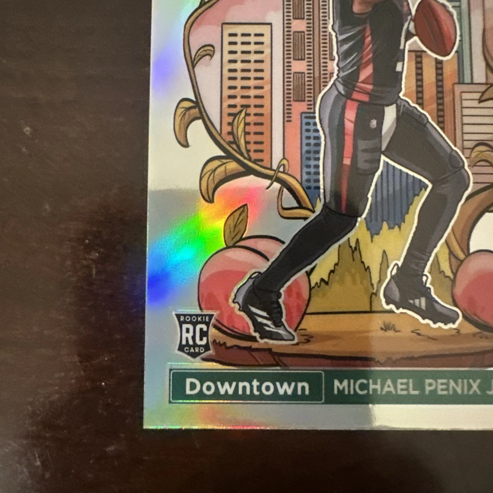 2024 Panini Donruss Optic Michael Penix Jr Downtown RC #14 SSP Case Hit - Image 9