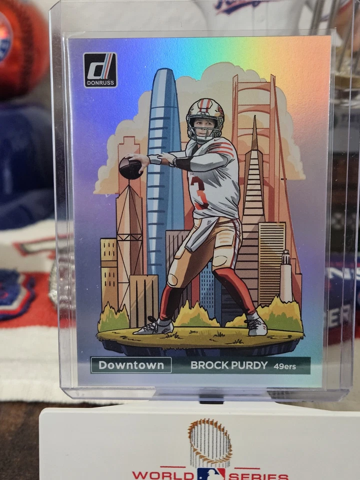 2024 Panini Donruss - Downtown! Brock Purdy #4 - Image 3