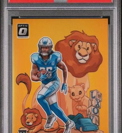 2023 Panini Donruss Optic Downtown Jahmyr Gibbs #D-11 Gold /10 (RC) Pop 2