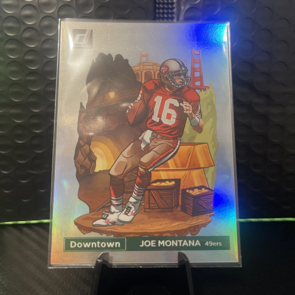 JOE MONTANA 2023 DONRUSS DOWNTOWN #17 SSP SAN FRANCISCO 49ERS - Image 2
