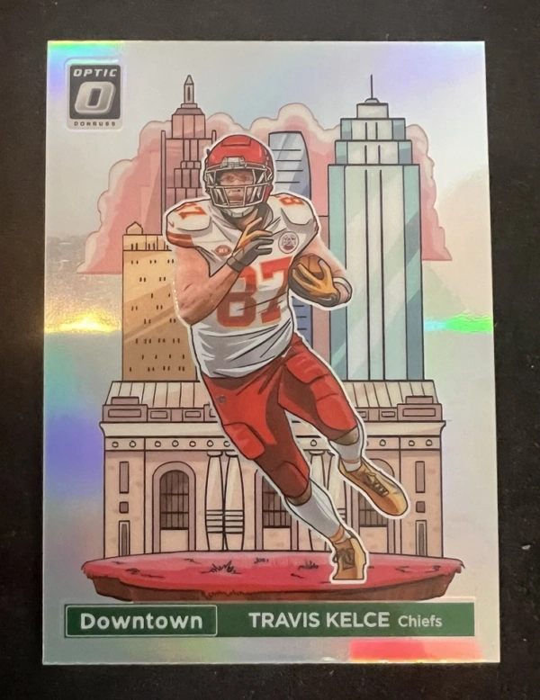 2024 Panini Donruss - Downtown! Travis Kelce #7 - Image 3