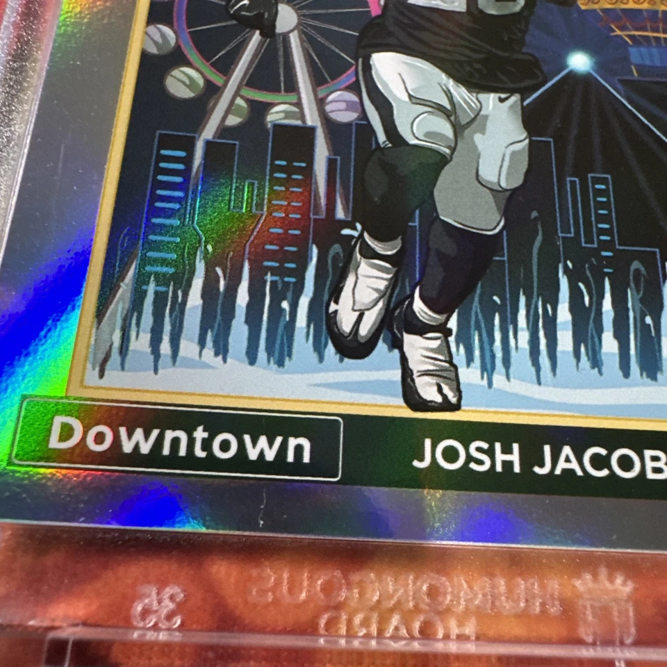 2023 Panini Donruss - Josh Jacobs Downtown #D-12 SSP Case Hit Raiders - Image 2