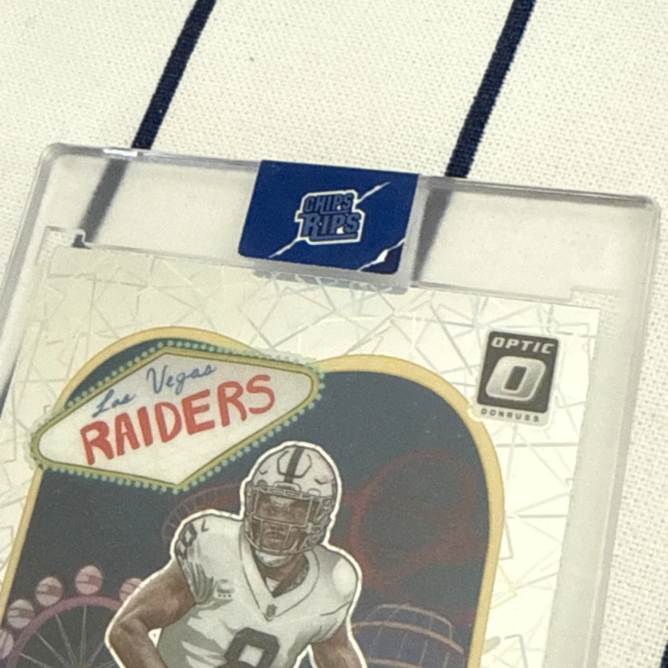 2023 Panini Donruss Optic - Downtown Josh Jacobs #D-12 - Image 3