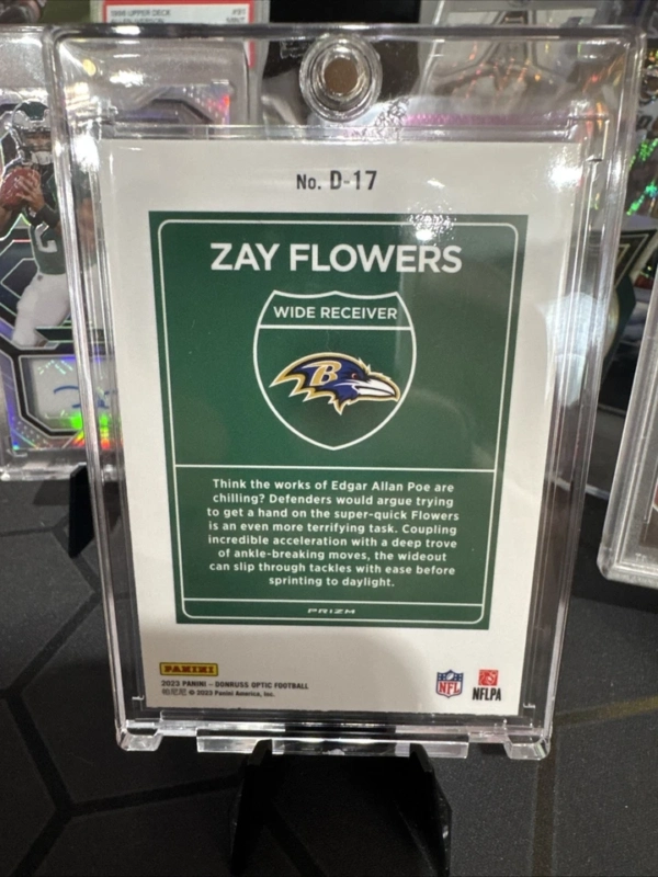 2023 Panini Donruss Optic - Downtown Zay Flowers #D-17 (RC) - Image 4