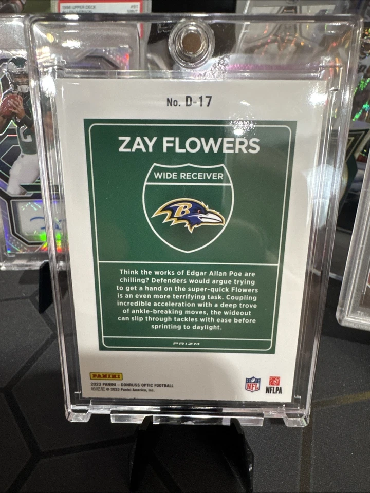 2023 Panini Donruss Optic - Downtown Zay Flowers #D-17 (RC) - Image 4