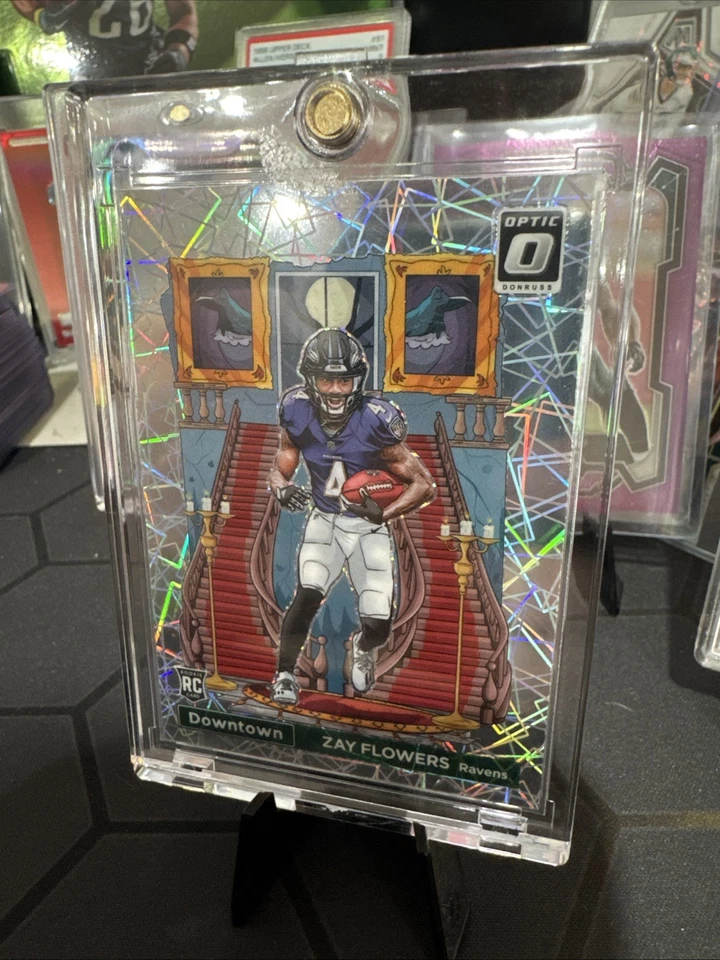 2023 Panini Donruss Optic - Downtown Zay Flowers #D-17 (RC) - Image 3
