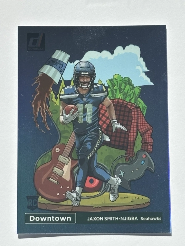 2023 Panini Donruss Jaxon Smith-Njigba - Downtown #D-15 (RC) Seahawks - Image 2